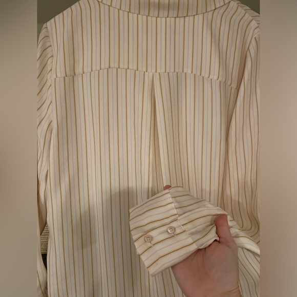 Sezane Pajama Top - size 42 (L/XL) - silk - Picture 3 of 4